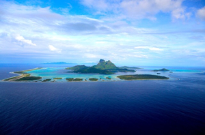 フランス領ポリネシアのソシエテ諸島　ボラボラ島